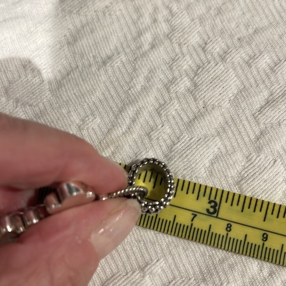 *Price Firm* Echo of the Dreamer Sterling and Pearl Cross Pendant - Picture 11 of 13